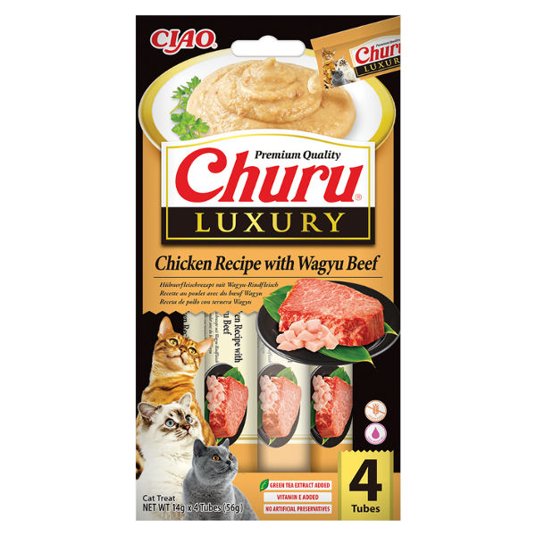 Churu Cat Luxury Pollo y Ternera Wagyo 56gr