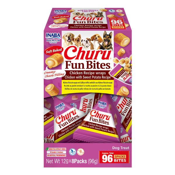 Churu Fun Bites Pollo y Boniato 96gr