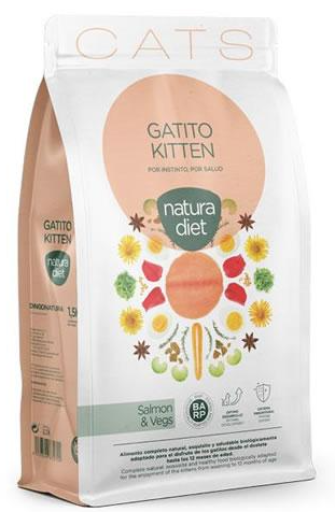Natura Diet Kitten Salmon & Vegs - Imagen 2