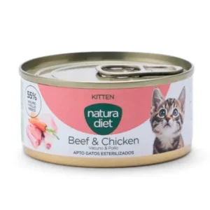 Natura Diet kitten ternera y pollo paté 85gr